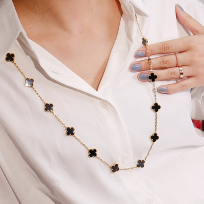 [Ornora Jewelry]CLOVER 20 MOTIFS ONYX ROSE GOLD