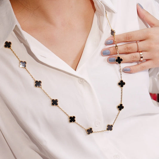 [Ornora Jewelry]CLOVER 20 MOTIFS ONYX ROSE GOLD