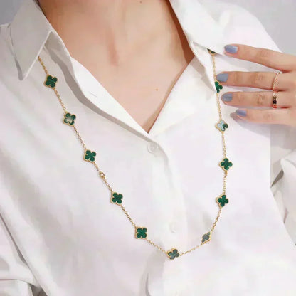 [Ornora Jewelry]CLOVER 20 MOTIFS MALACHITE GOLD