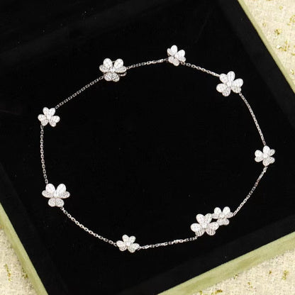 [Ornora Jewelry]FRIVOLE SILVER 9 FLOWERS NECKLACE