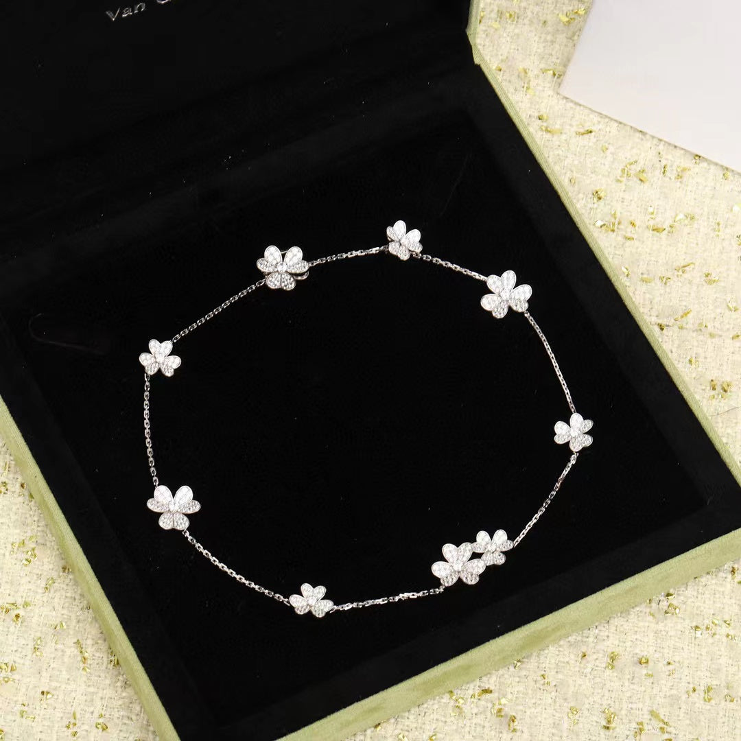 [Ornora Jewelry]FRIVOLE SILVER 9 FLOWERS NECKLACE