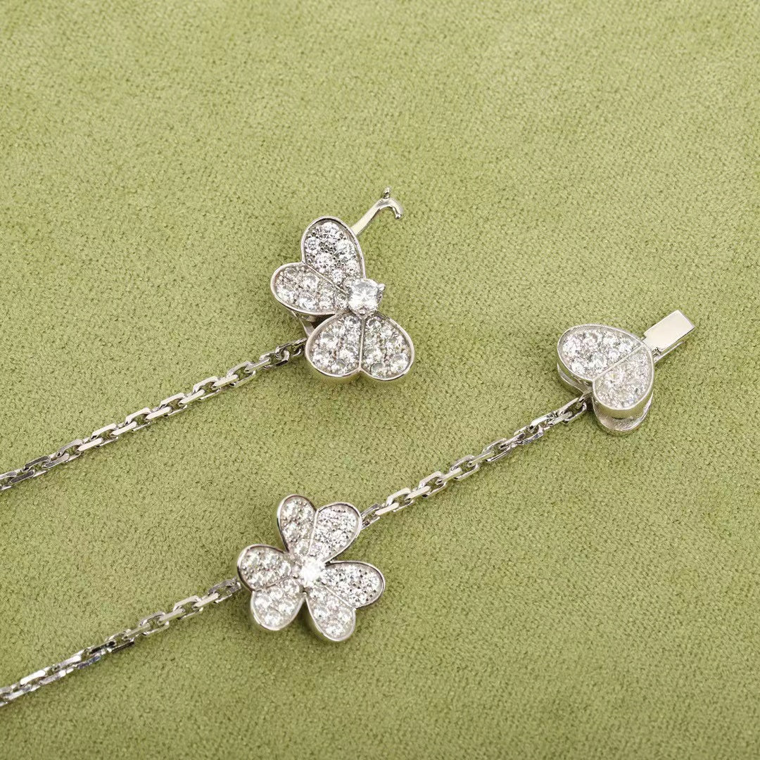 [Ornora Jewelry]FRIVOLE SILVER 9 FLOWERS NECKLACE