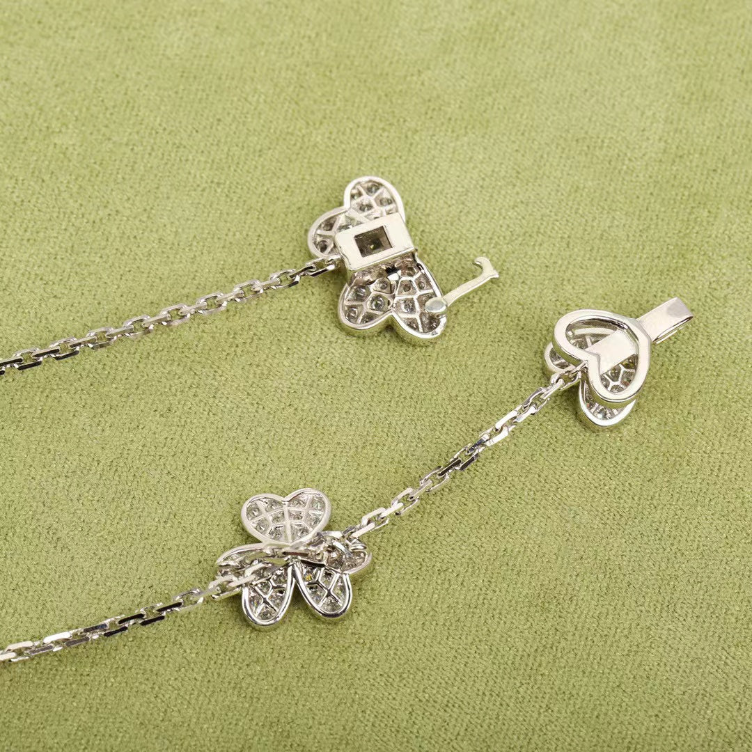 [Ornora Jewelry]FRIVOLE SILVER 9 FLOWERS NECKLACE