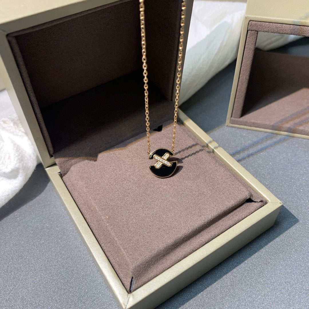 [Ornora Jewelry]JEUX DE PINK GOLD DIAMOND NECKLACE