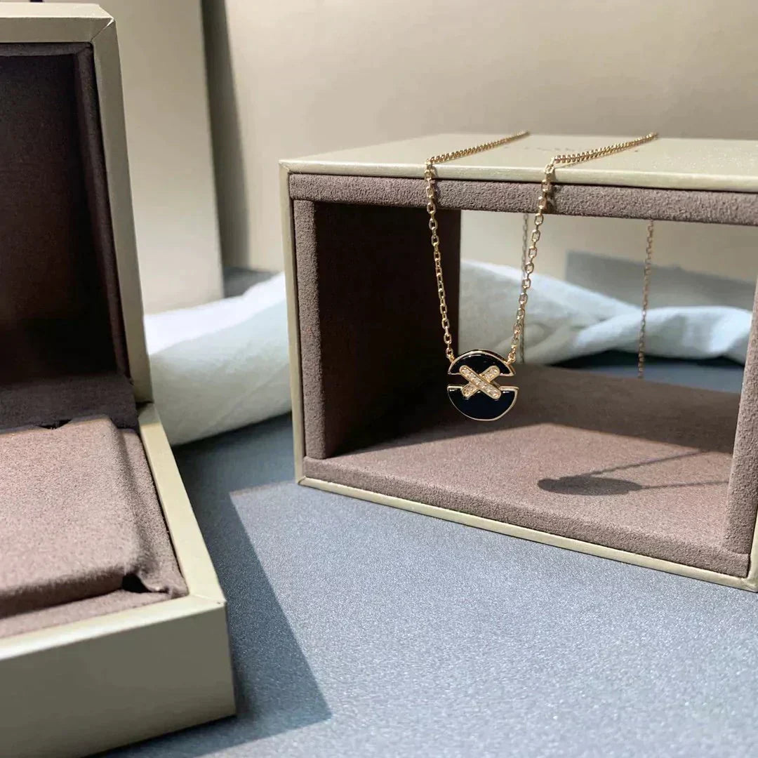 [Ornora Jewelry]JEUX DE ROSE GOLD DIAMOND NECKLACE