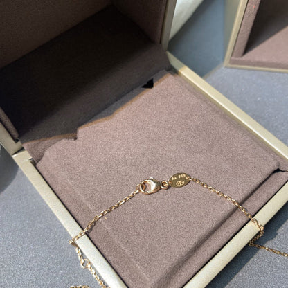 [Ornora Jewelry]JEUX DE PINK GOLD DIAMOND NECKLACE