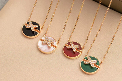[Ornora Jewelry]JEUX DE ROSE GOLD DIAMOND NECKLACE