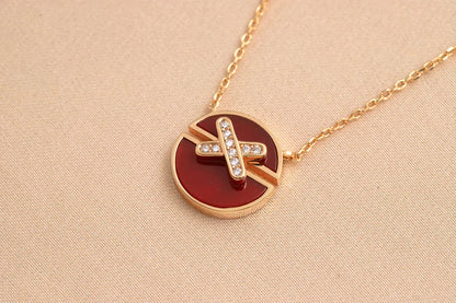 [Ornora Jewelry]JEUX DE ROSE GOLD DIAMOND NECKLACE