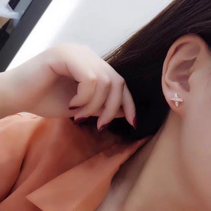 [Ornora Jewelry]JEUX DE GOLD DIAMOND EARRINGS