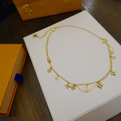 [Ornora Jewelry]BLOOMING SUPPLE NECKLACE BRASS