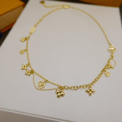 [Ornora Jewelry]BLOOMING SUPPLE NECKLACE BRASS