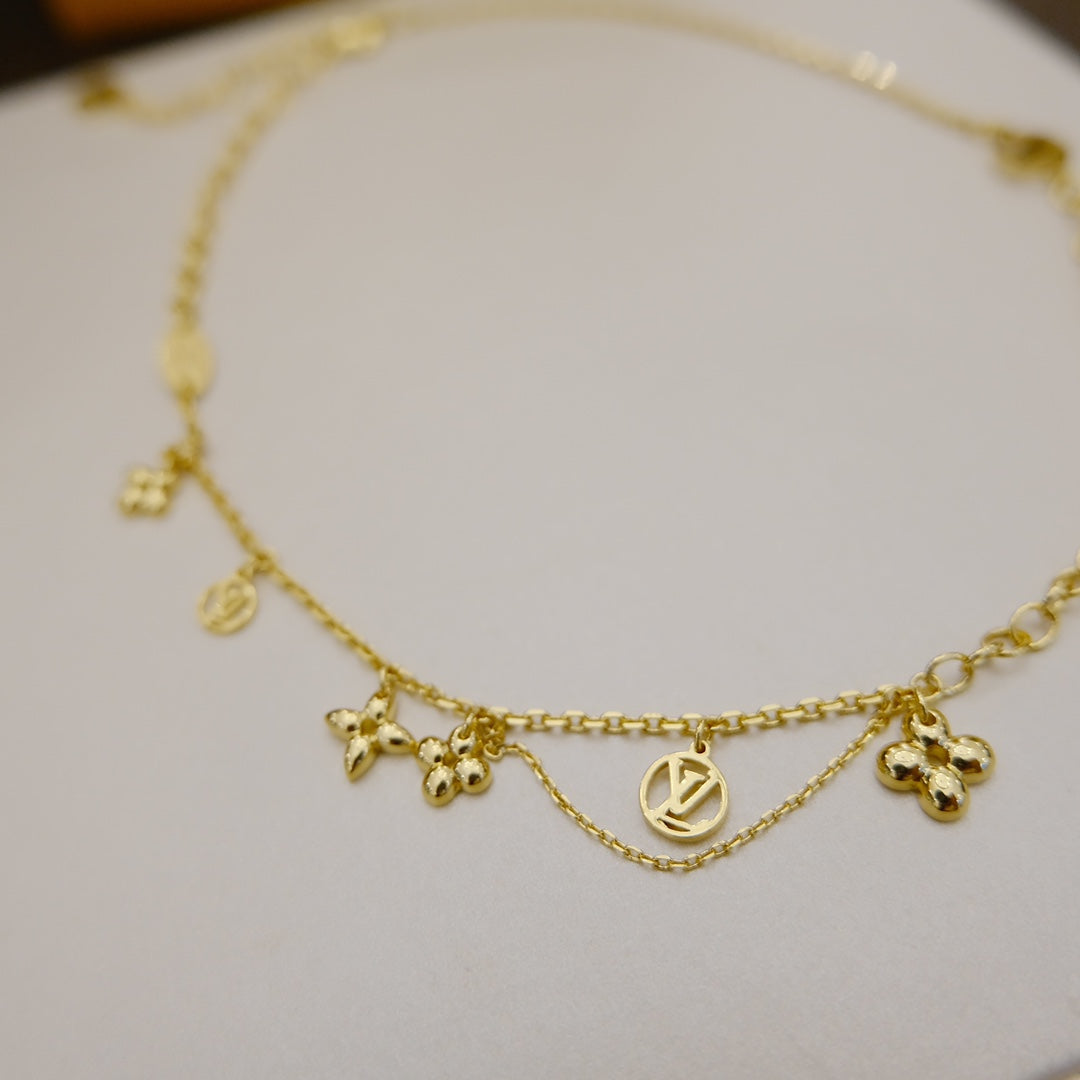 [Ornora Jewelry]BLOOMING SUPPLE NECKLACE BRASS