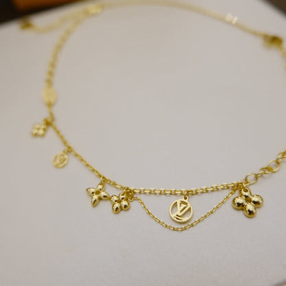 [Ornora Jewelry]BLOOMING SUPPLE NECKLACE BRASS