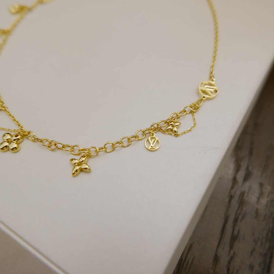 [Ornora Jewelry]BLOOMING SUPPLE NECKLACE BRASS