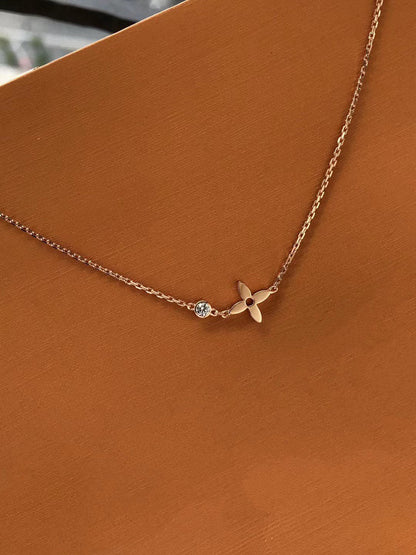 [Ornora Jewelry]BLOSSOM PENDANT PINK GOLD AND DIAMOND