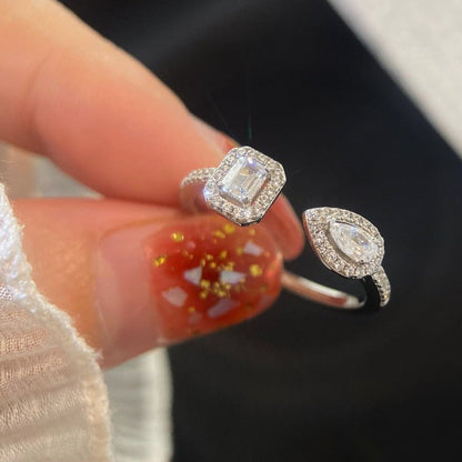 [Ornora Jewelry]MY TWIN TOI & MOI SILVER DIAMOND RING
