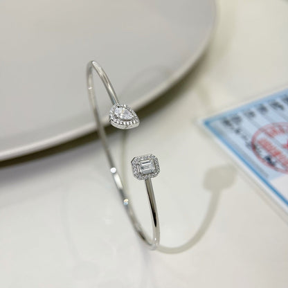 [Ornora Jewelry]JONC FLEX MY TWIN TOI & MOI SILVER DIAMOND BRACELET