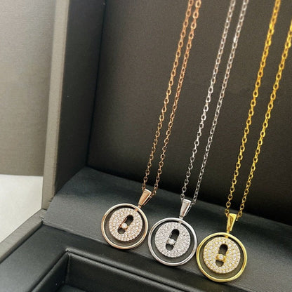 [Ornora Jewelry]LUCKY MOVER PM PAVED NECKLACE