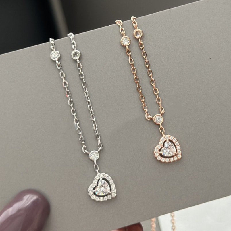 [Ornora Jewelry]JOY HEART DIAMOND NECKLACE
