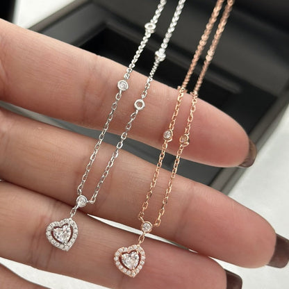 [Ornora Jewelry]JOY HEART DIAMOND NECKLACE