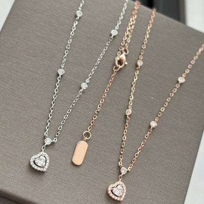 [Ornora Jewelry]JOY HEART DIAMOND NECKLACE