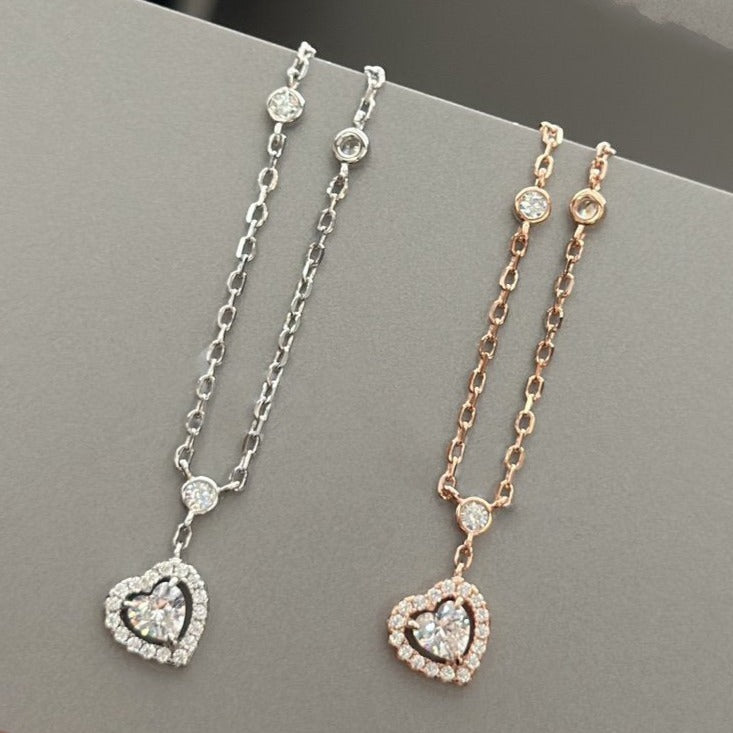 [Ornora Jewelry]JOY HEART DIAMOND NECKLACE