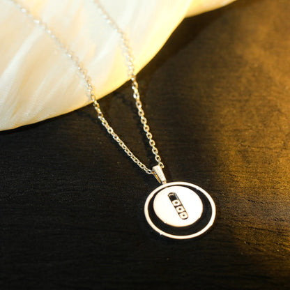 [Ornora Jewelry]LUCKY MOVE MM SILVER DIAMOND NECKLACE
