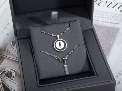 [Ornora Jewelry]LUCKY MOVE PM NECKLACE SILVER DIAMOND