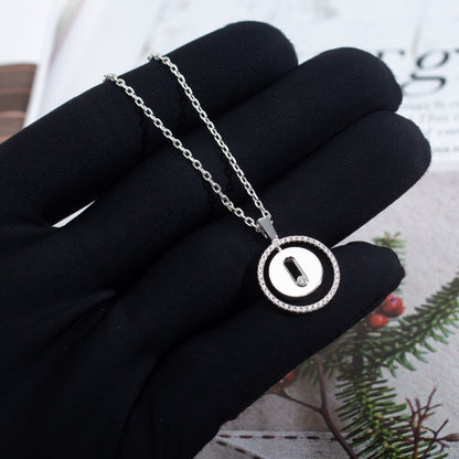 [Ornora Jewelry]LUCKY MOVE PM NECKLACE SILVER DIAMOND