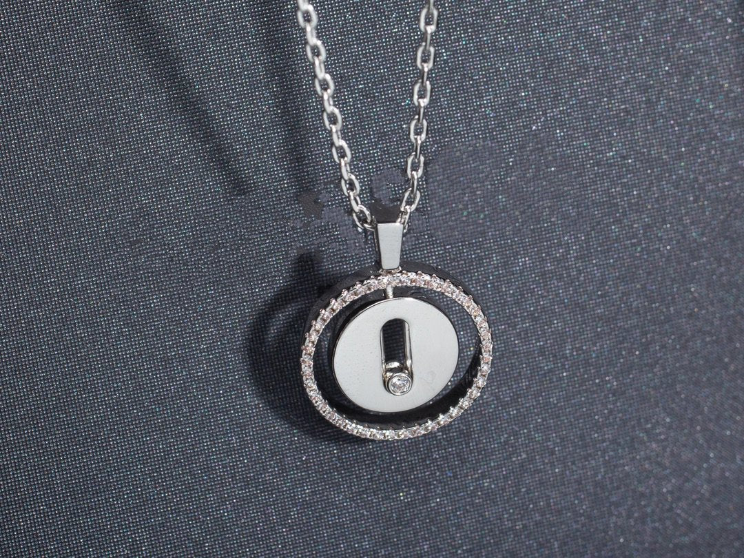 [Ornora Jewelry]LUCKY MOVE PM NECKLACE SILVER DIAMOND