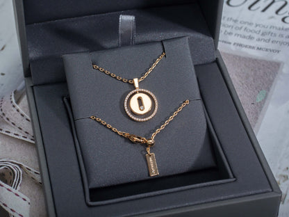 [Ornora Jewelry]LUCKY MOVE PM NECKLACE PINK GOLD DIAMOND