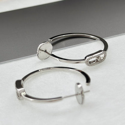 [Ornora Jewelry]CREOLES MOVE UNO PM DIAMOND EARRINGS