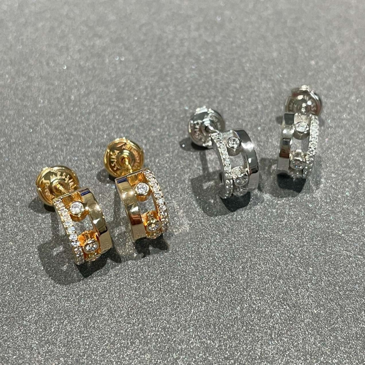 [Ornora Jewelry]MOVE ROMANE EARRINGS DIAMOND