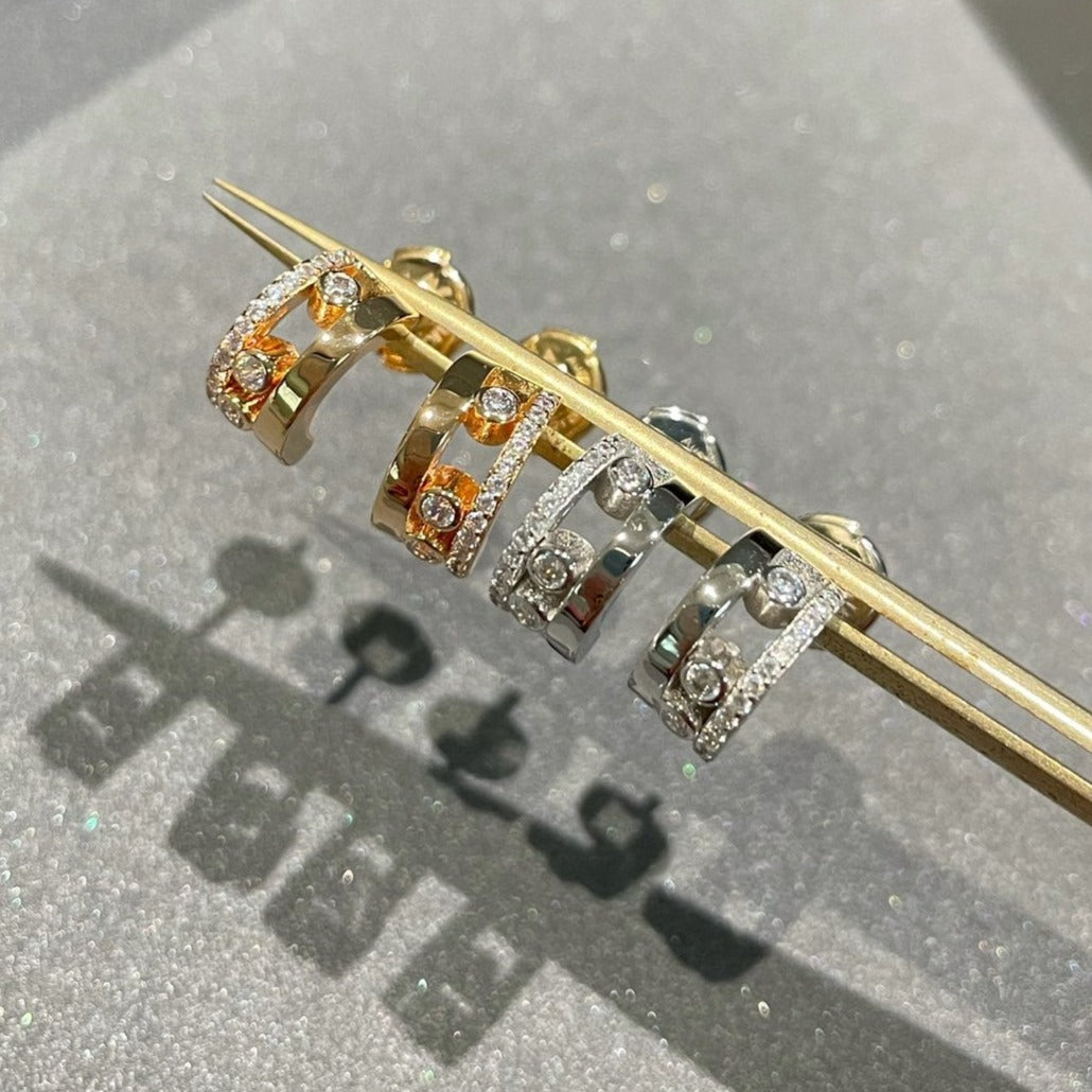 [Ornora Jewelry]MOVE ROMANE EARRINGS DIAMOND