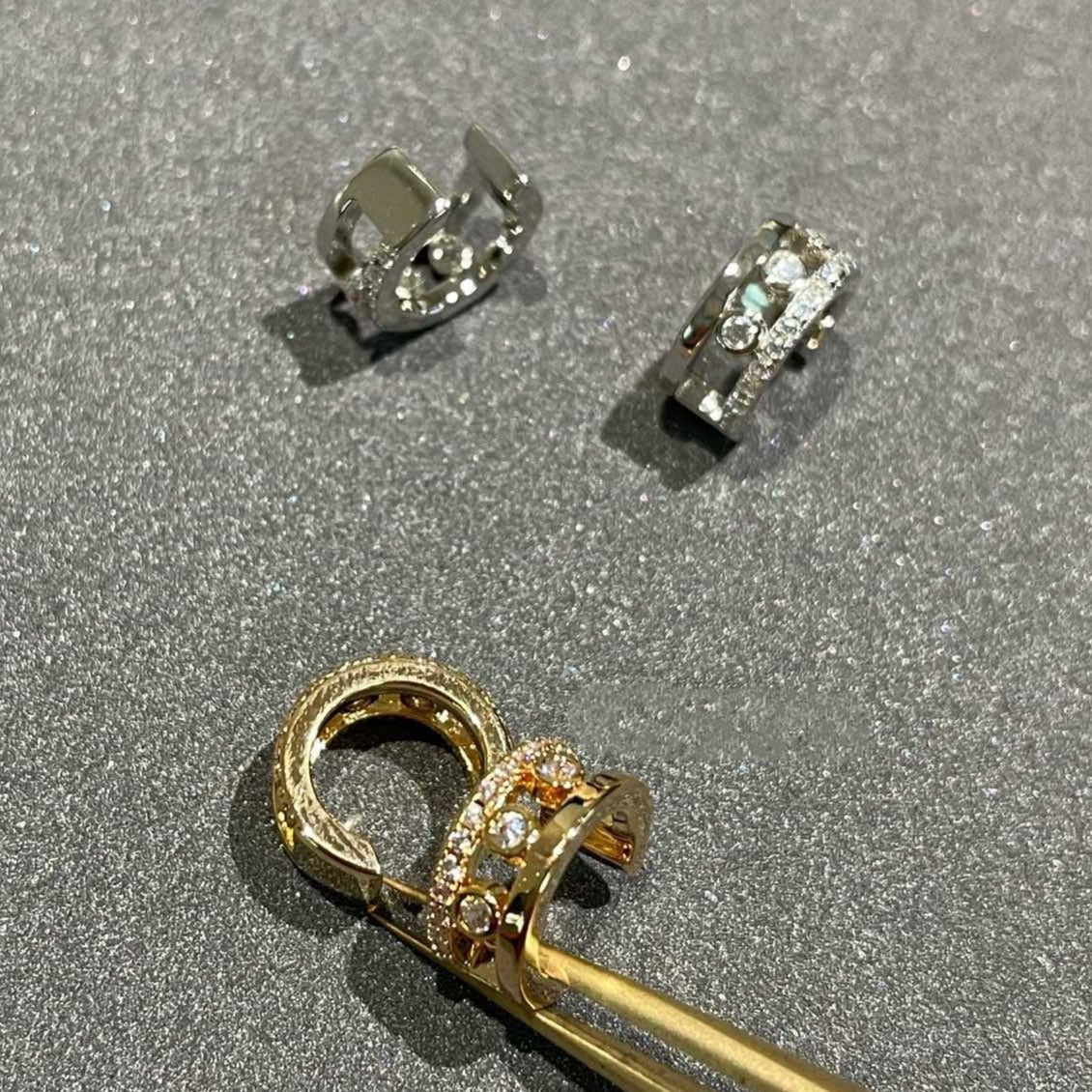 [Ornora Jewelry]MOVE ROMANE EARRINGS DIAMOND