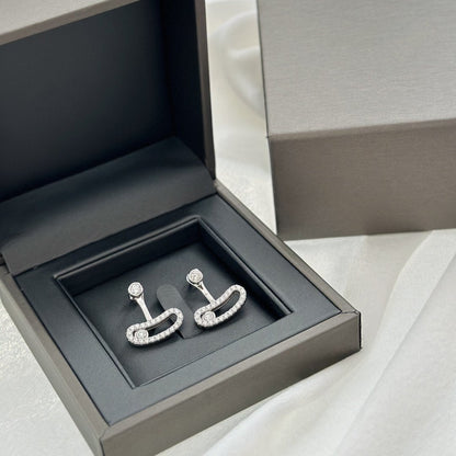 [Ornora Jewelry]MOVE UNO SILVER DIAMOND EARRINGS