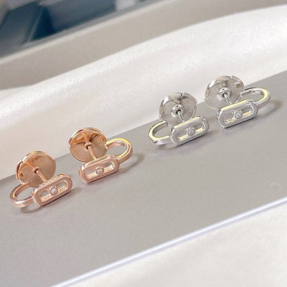[Ornora Jewelry]CREOLES MOVE UNO MINI 1 DIAMOND EARRINGS