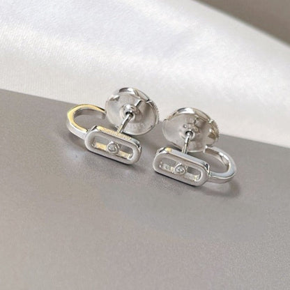 [Ornora Jewelry]CREOLES MOVE UNO MINI 1 DIAMOND EARRINGS
