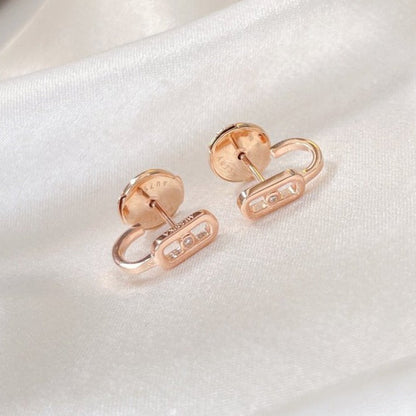 [Ornora Jewelry]CREOLES MOVE UNO MINI 1 DIAMOND EARRINGS