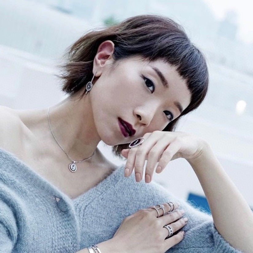 [Ornora Jewelry]LUCKY MOVE ARROW PINK GOLD DIAMOND EARRINGS