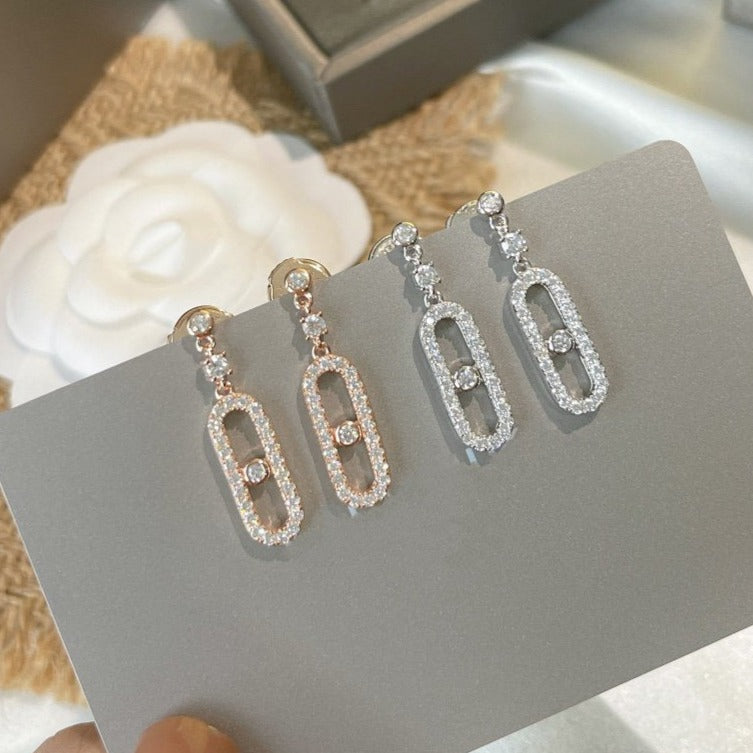 [Ornora Jewelry]DORMEUSES MOVE UNO DIAMOND EARRINGS