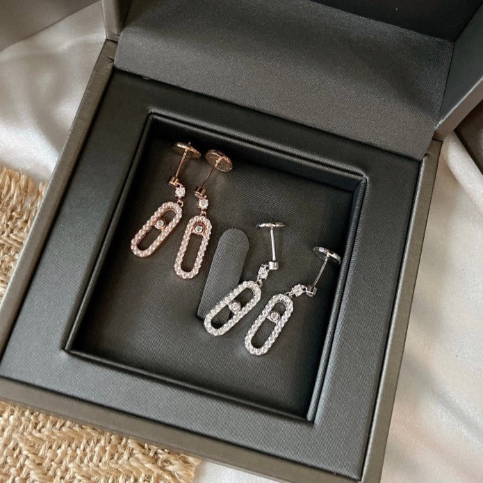 [Ornora Jewelry]DORMEUSES MOVE UNO DIAMOND EARRINGS