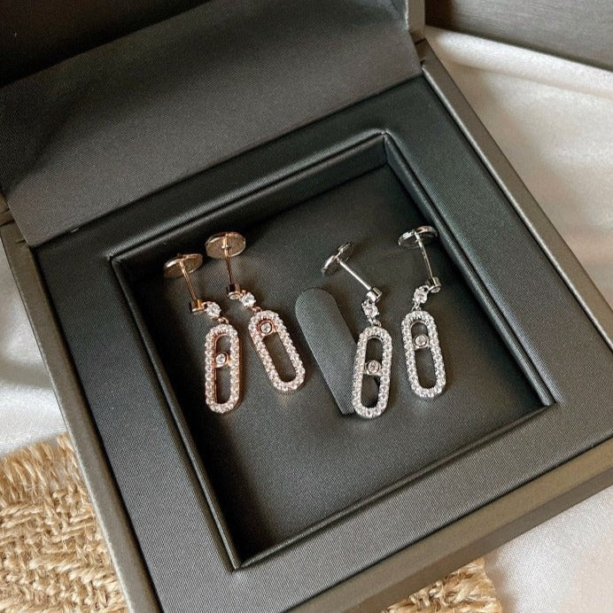 [Ornora Jewelry]DORMEUSES MOVE UNO DIAMOND EARRINGS