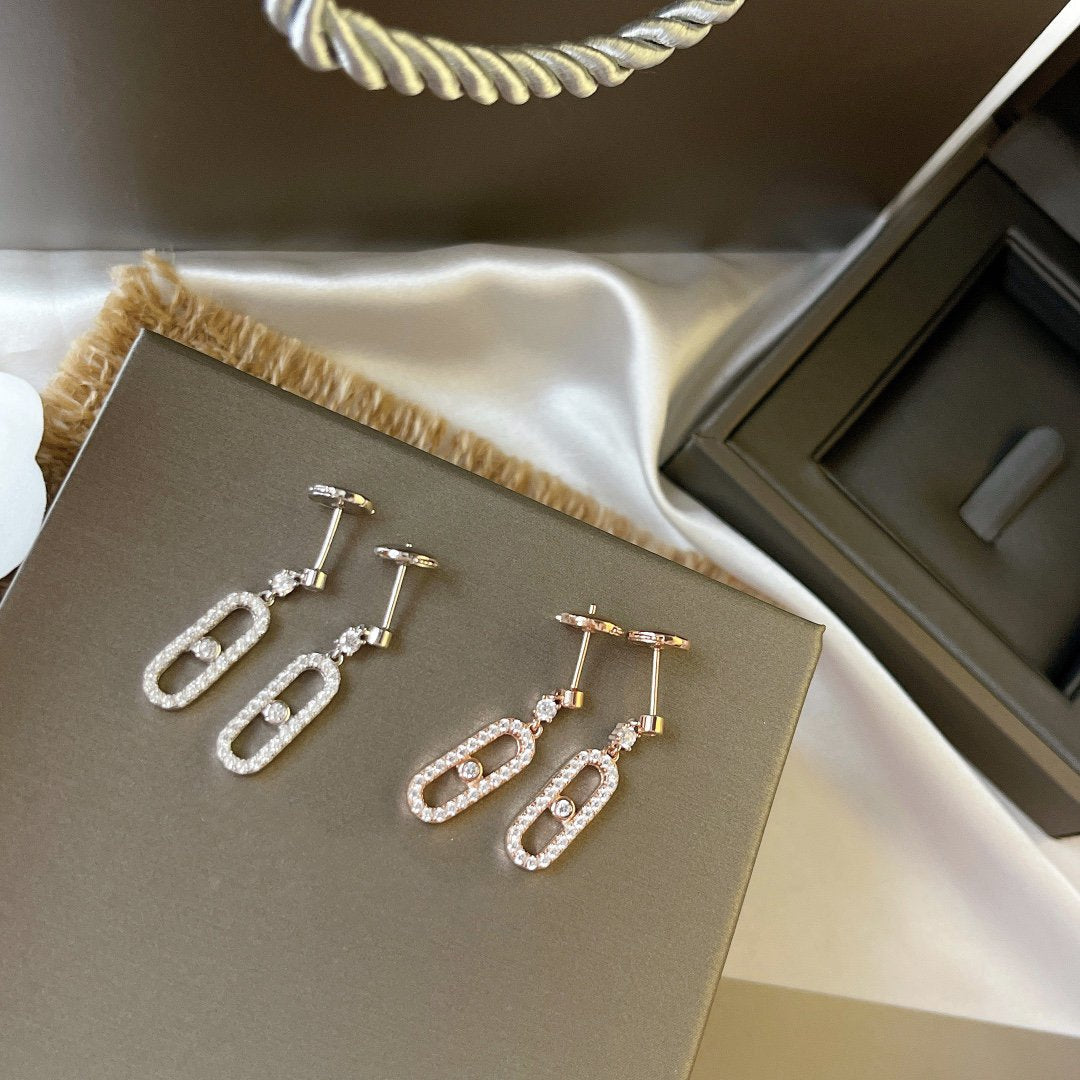 [Ornora Jewelry]DORMEUSES MOVE UNO DIAMOND EARRINGS