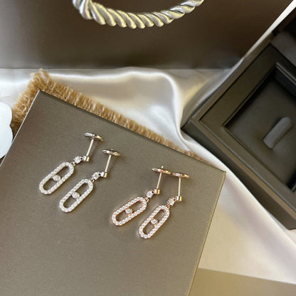 [Ornora Jewelry]DORMEUSES MOVE UNO DIAMOND EARRINGS