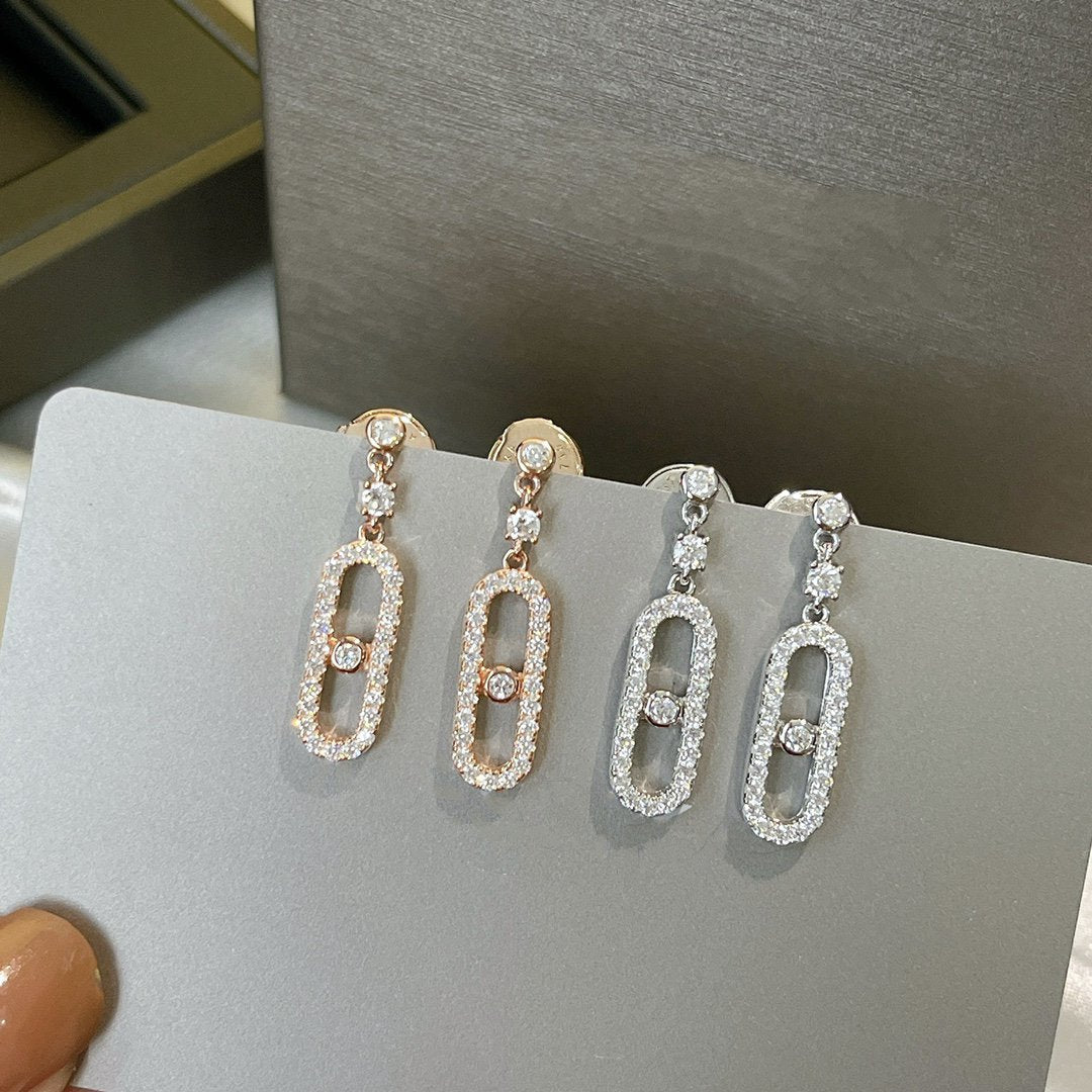 [Ornora Jewelry]DORMEUSES MOVE UNO DIAMOND EARRINGS