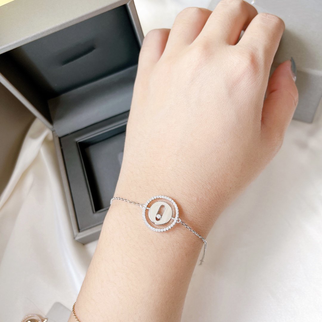 [Ornora Jewelry]LUCKY MOVE PAVED DIAMOND BRACELET