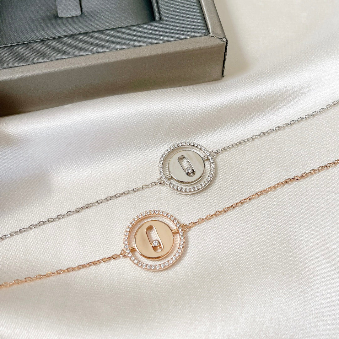 [Ornora Jewelry]LUCKY MOVE PAVED DIAMOND BRACELET