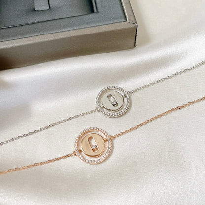 [Ornora Jewelry]LUCKY MOVE PAVED DIAMOND BRACELET