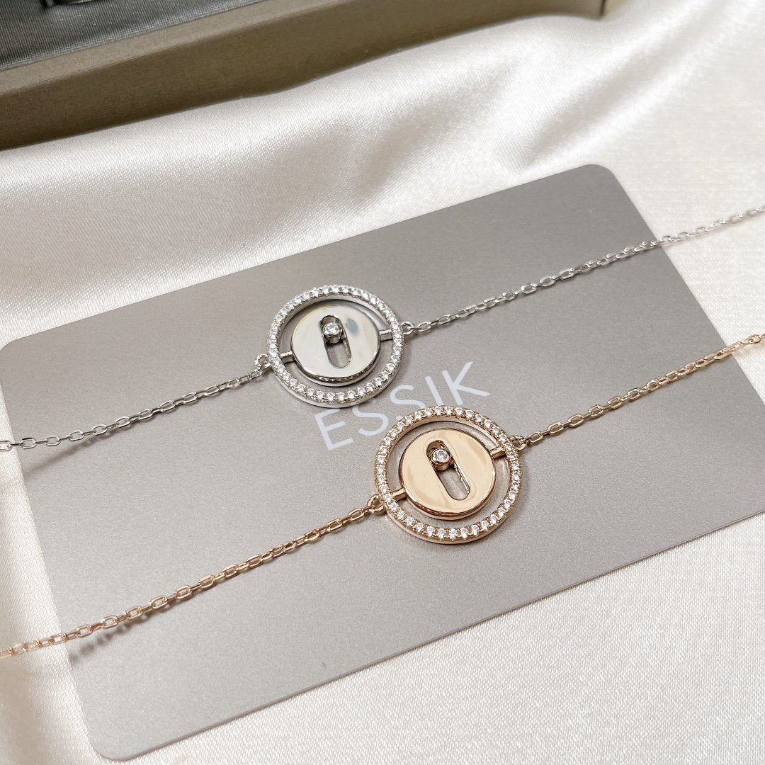 [Ornora Jewelry]LUCKY MOVE PAVED DIAMOND BRACELET